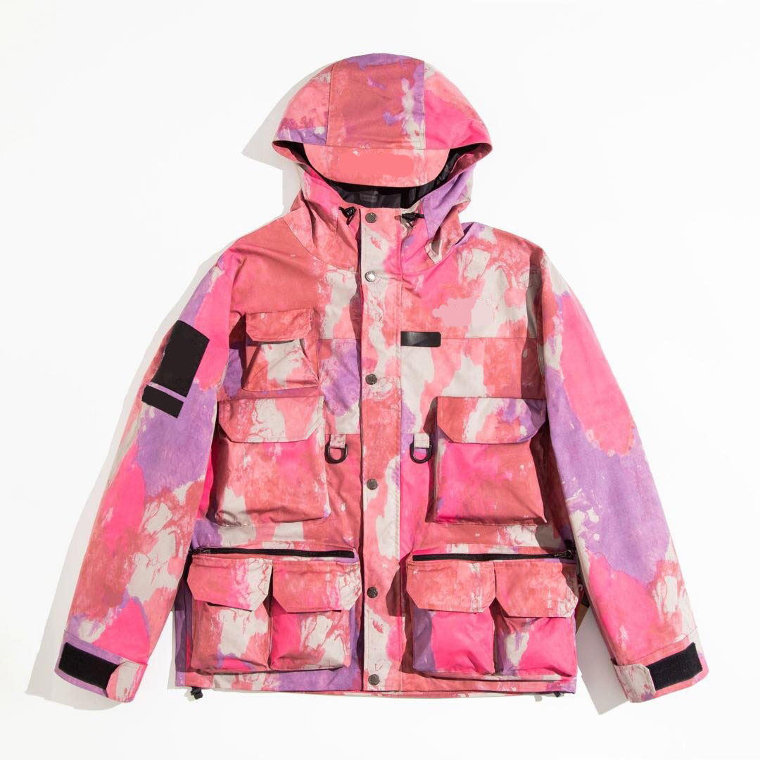 

2022 men down jacket street trend jackets Travel style Letter embroidery printing Mid-length Multi-pocket design waterproof fabric jacket, Supplement (not shipped separately)