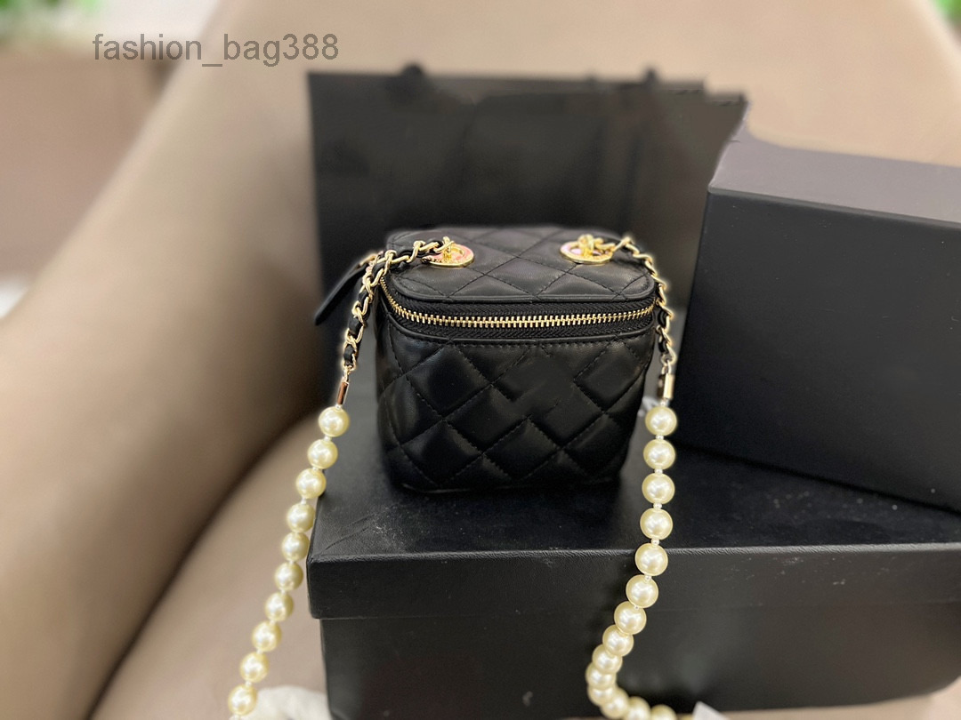 

Evening Bags Classic Designer Bag Summer and Autumn Pearl Chain Bag Fashion One Shoulder Crossbody Portable Lipstick, Pink