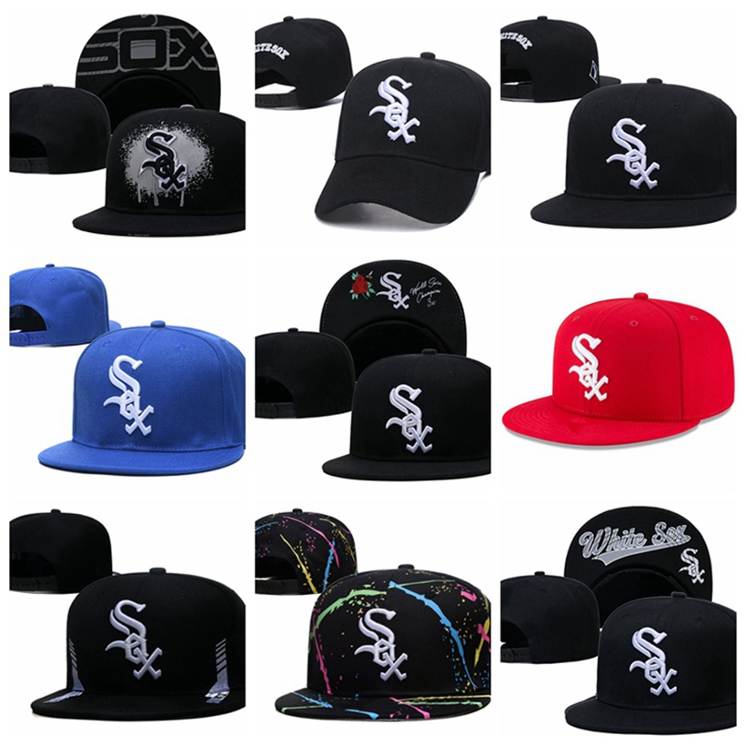 

New 24 styles White Sox letter Baseball caps Fashion Adult Gorro Casual summer Unisex Chapeau Hip Hop Visor Bone men women Casquette snapback hats