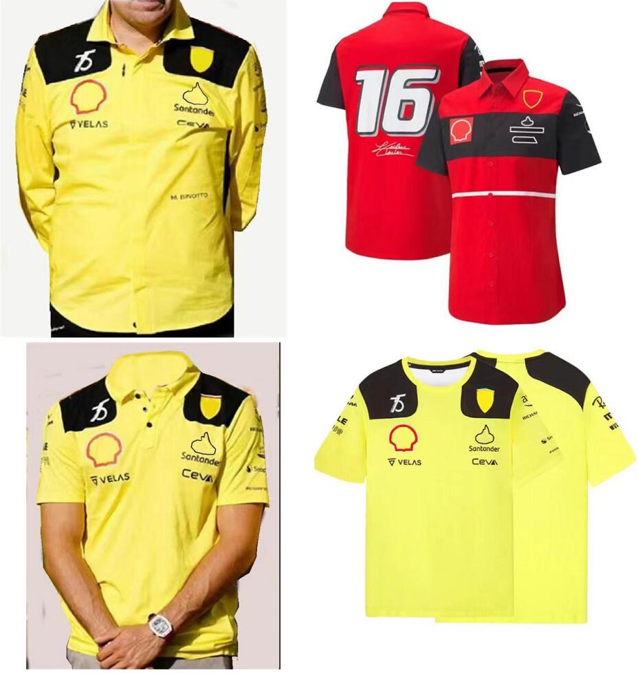 

New F1 racing suit T-shirt 2022 summer team shirt polo suit same custom