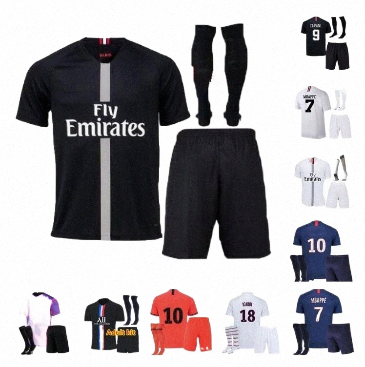 

adult kit 18 19 20 CAVANI MBAPPE soccer jerseys Maillots de football 2018 2019 2020 VERRATTI ICARDI DI MARIA Marquinhos shirt uniforms enfants psgs fo C5Ip#