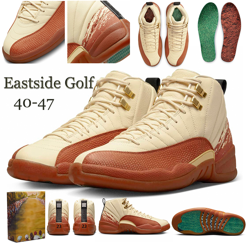 

Mens Women 12 12s Jumpman Basketball Shoes Men Sneakers womens 12 Eastside Golf Reverse Flu Game University gold Anthracite outdoor sports trainers