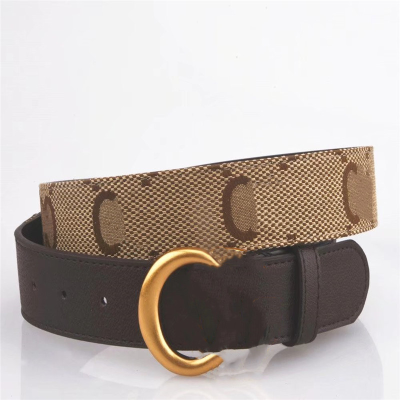 

Designer Belt Luxury Gbuckle Belts Fashion Men Women Belt High Quality Leather Waist Belt Width 4cm, Multi