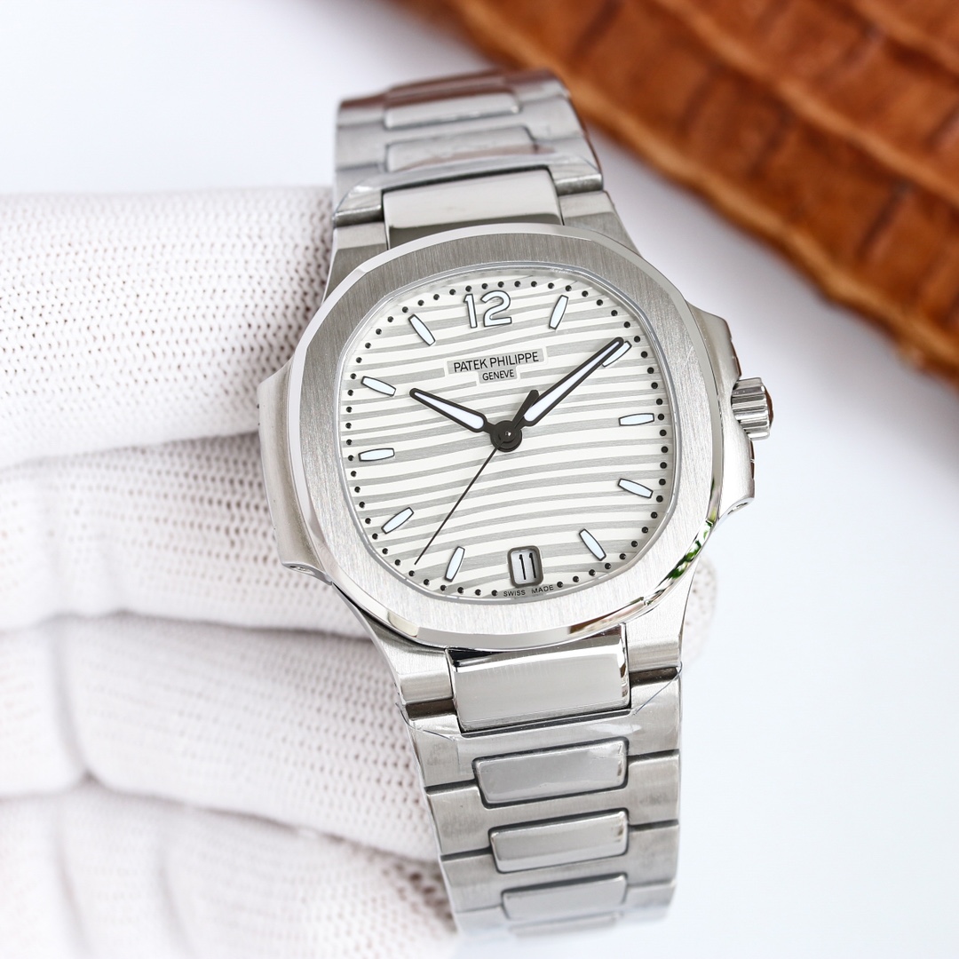 

Women's luxury brand designer watch 316L stainless steel inlaid crystal 8215 9015 movement, Box