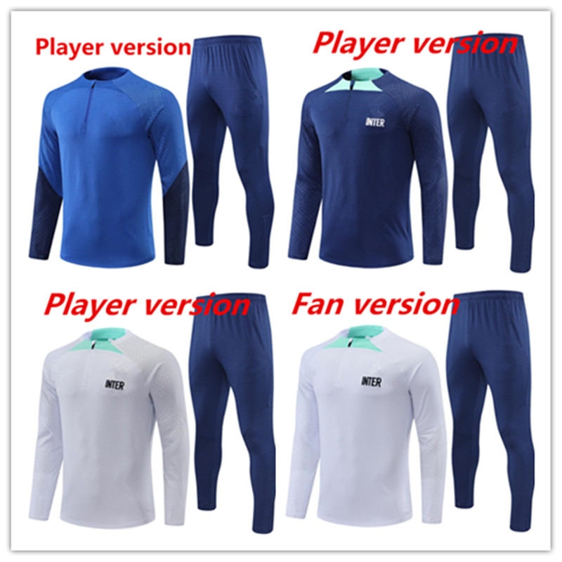 

22 23 men kids kit LUKAKU soccer training suit BARELLA VIDAL LAUTARO ERIKSEN INTERS DZEKO CORREA AWAY THIRD MILANS UNIFORMS football shirt Training, White