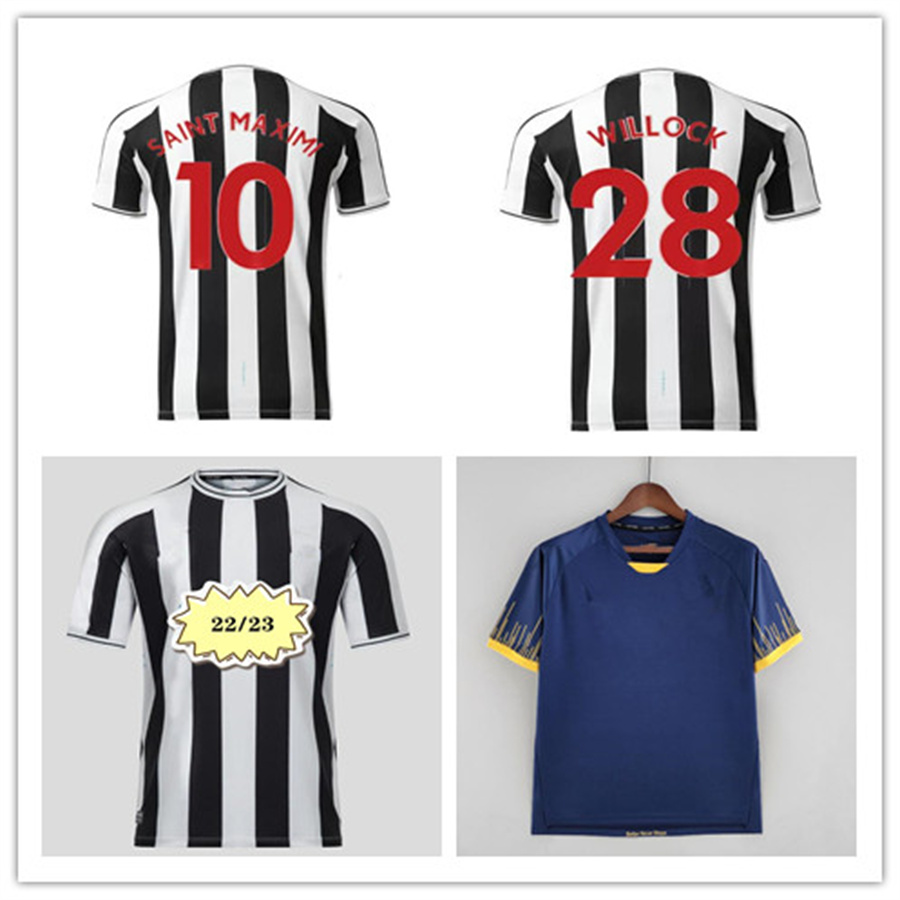 

Soccer Jersey New castle WOOD NUFC 22 23 BRUNO G. WILSON SHELVEY ALMIRON 2022 2023 3rd Away Black TRIPPIER Football Shirt MAXIMIN Men kit Ki, 22/23 home