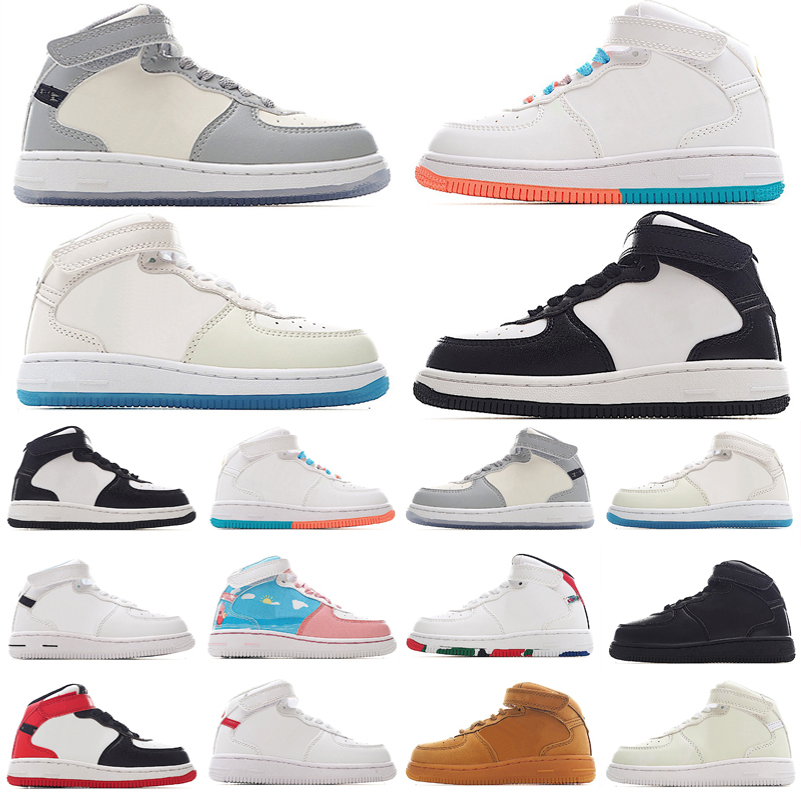 

Kids Running Shoes One Sports Skateboard Shoes Boys Girls Infant Baby Trainers Sneakers High Low Cut All White Black 2022 Brand Discount Size 22-37, As photo 20