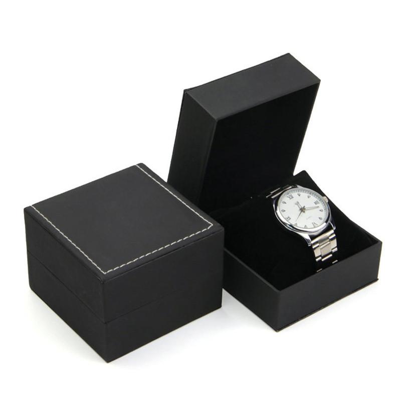 

Fashion PU Leather Watch Box Jewelry Wristwatch Display Cases Durable Organizer with Pillow Present Packaging Boxes