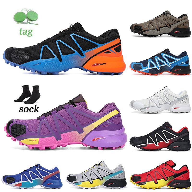 

HotSale speed cross 3 4 Running Shoes CS Outdoor Mens Women Designer SpeedCross III Black Green Trainers Men Sports Sneakers chaussures Jogging Walking Size 36-47, E14 40-47 (10)