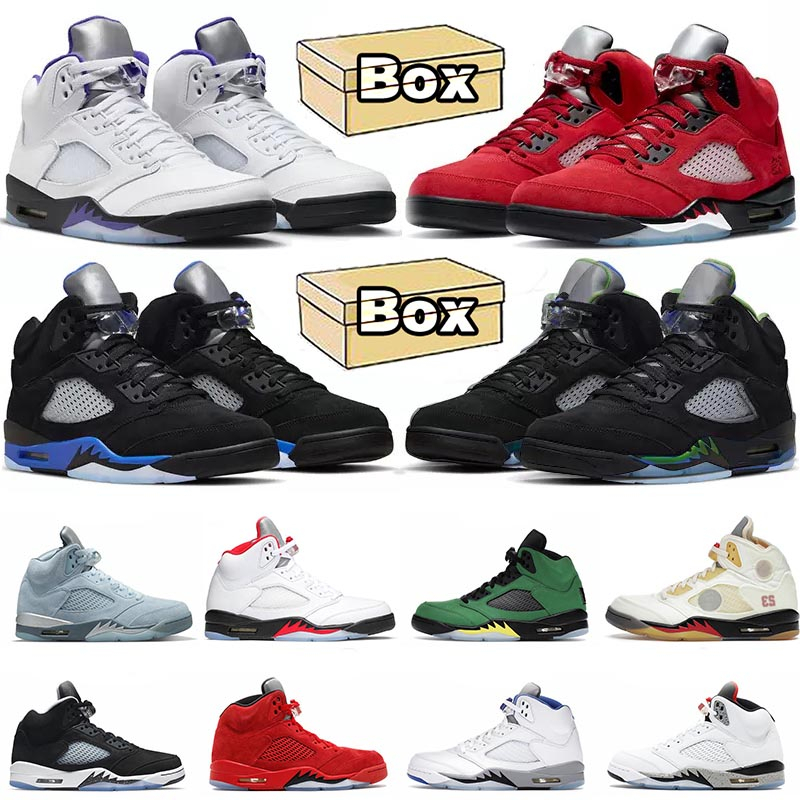 

Golf shoe with box 5 5s Basketball shoes for men Jumpman Concord Green Bean Racer Blue Raging Red What the Stealth 2.0 Shattered Backboard Moonlight, 23