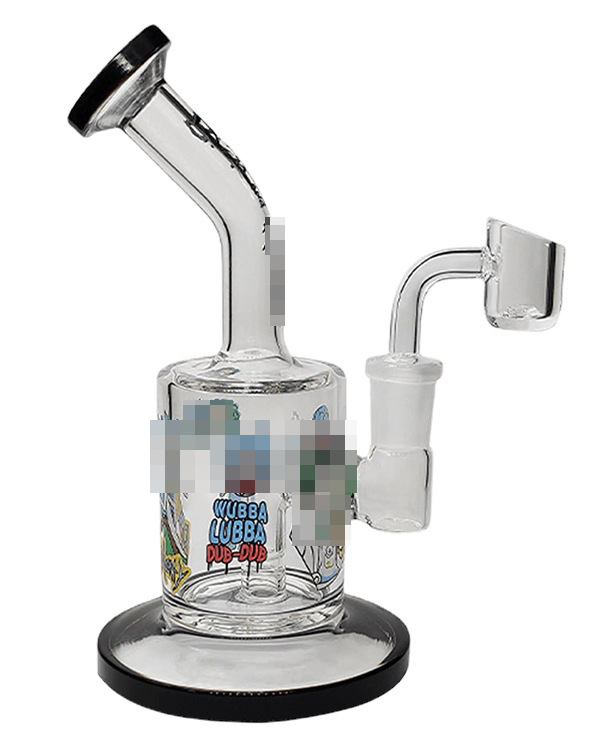 

Hookahs Mini Glass Bong With 14mm Male Quartz Banger Cartoon Dab rig small bongs for Smoking