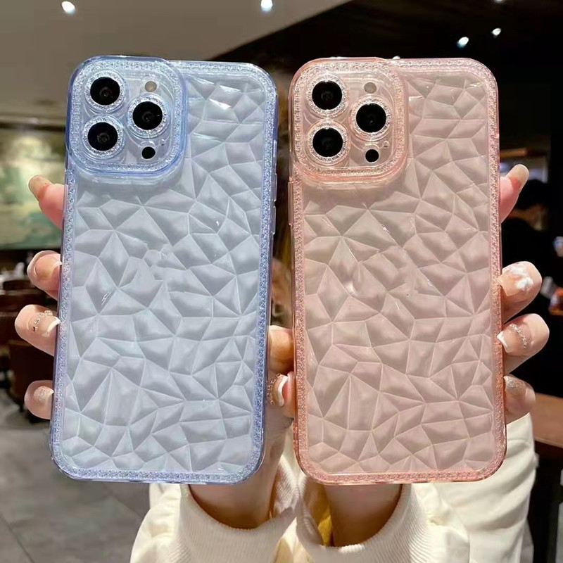 

iPhone 14 Diamond Pattern Phone Cases Clear Glitter Back Cover for Apple 14pro 14plus 14 pro max 13 13pro 12 12pro 11 Xs XR 7 7P 8 8plus, 4 colors;pls choose