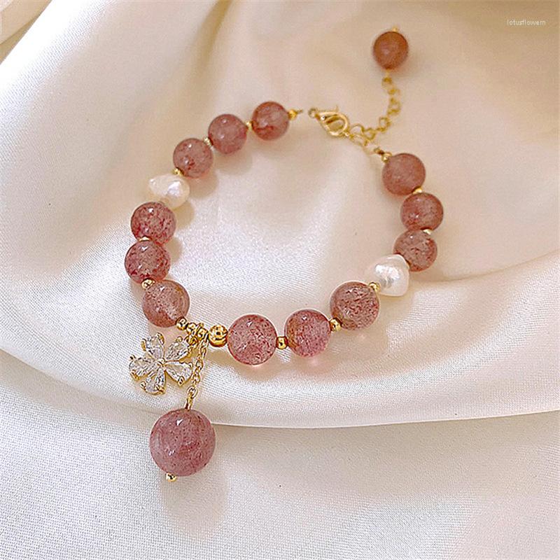 

Strand Korean Exquisite Flowers Simple Bracelet Fashion Temperament Versatile Adjustable Elegant Women's Banquet Jewelry