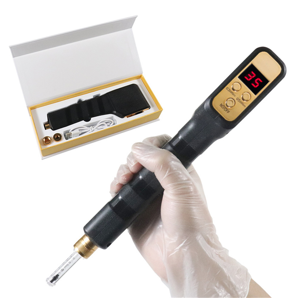 

2in 1 Wireless Hyaluron Pen Mesotherapy Gun Beauty Electric Mesogun with 0.3ml 0.5ml Ampoule Head