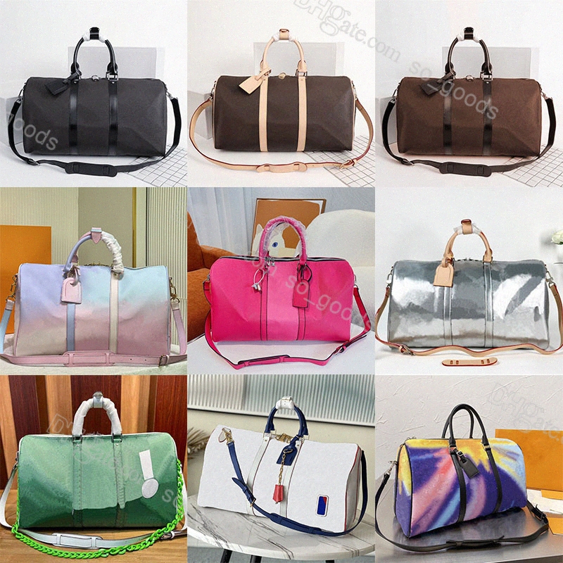

Keepall Duffel Luggage Bags Travel Men Women 45 50 55 Designer Duffle Luxury Fashion Sport Handbags Shoulder Outdoor Large Capacity Black Packs Suitcase Bag, 20