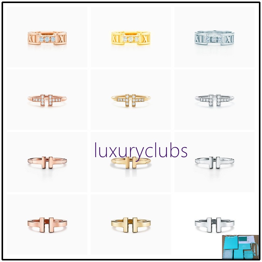tiff ring 925 silver Band Rings female jewelry exquisite craftsmanship with official logo classic blue heart wholesale Luxury designer necklace B-image-802848130