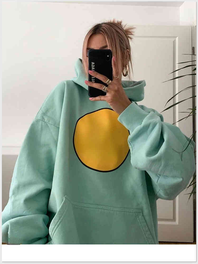 

New Men' and Women' Hoodie Drews House Printing Smile Casual Fashion Trend Must-Have Designer Men' Sportswear Pullovers Sweatshirts pm, Cream regular