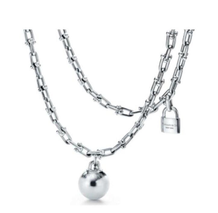 Necklace Bracelet Gradual change Diamonds horseshoe hardware designer Women Men couple fashion Wedding Party Thanksgiving Day Valentine gold silv-image-803008215