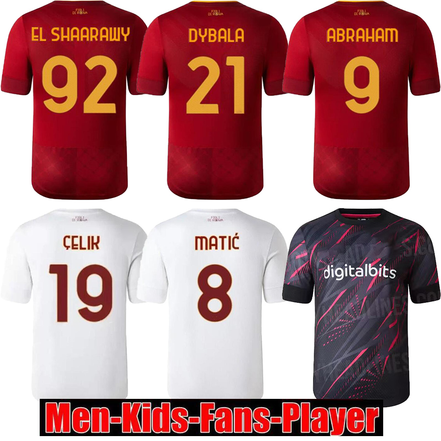 

22 23 as roma SOCCER JERSEYS home belotti CELIK Pellegrini Abraham 2022 2023 Wijnaldum Zaniolo MANCINI KUMBULLA men kids kit FOOTBALL EL SHAARAWY Uniform rome, Men away sea