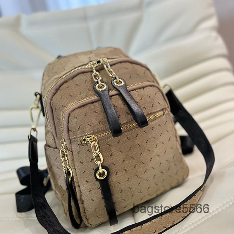 

Bags Backpack Crossbody Bag School Women Backpacks Schoolbags Double Shoulder Bags Travelling Handbag Canvas Wide Strap Fashion Zipper Purs