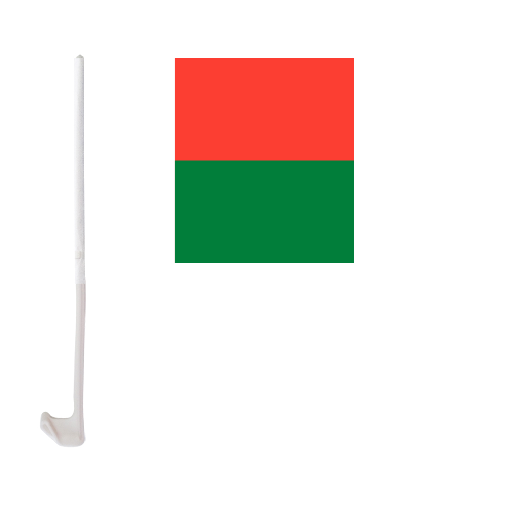 

Madagascar Car Flag 30x45cm Window Clip Madagascan Flags Polyester UV Protection Car Decoration Banner with Flagpole