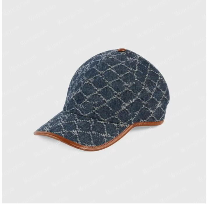 2022 casquette de baseball balle chapeaux beige toile hommes femmes lettre denim ajusté chapeau casquette