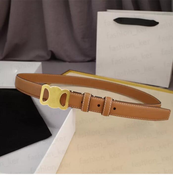 Belts designer belt double-C Arc de Triomphe women's leather 2.5 thin 8WH0