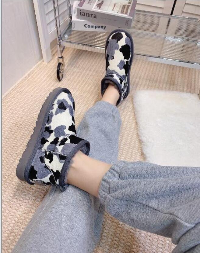 Bottines en cuir de crin de cheval pour filles, Mini chaussures en coton pour femmes et enfants