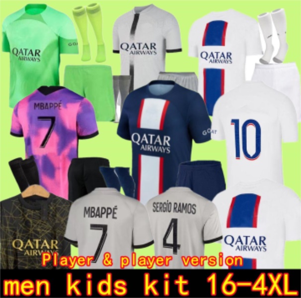 

adults kids kit 21 22 23 PSGs MBAPPE soccer jerseys 2021 2022 2023 DI MARIA WIJNALDUM SERGIO RAMOS HAKIMI fourth Maillots football kit ICARDI VERRATTI Y3eq#, 2223 home