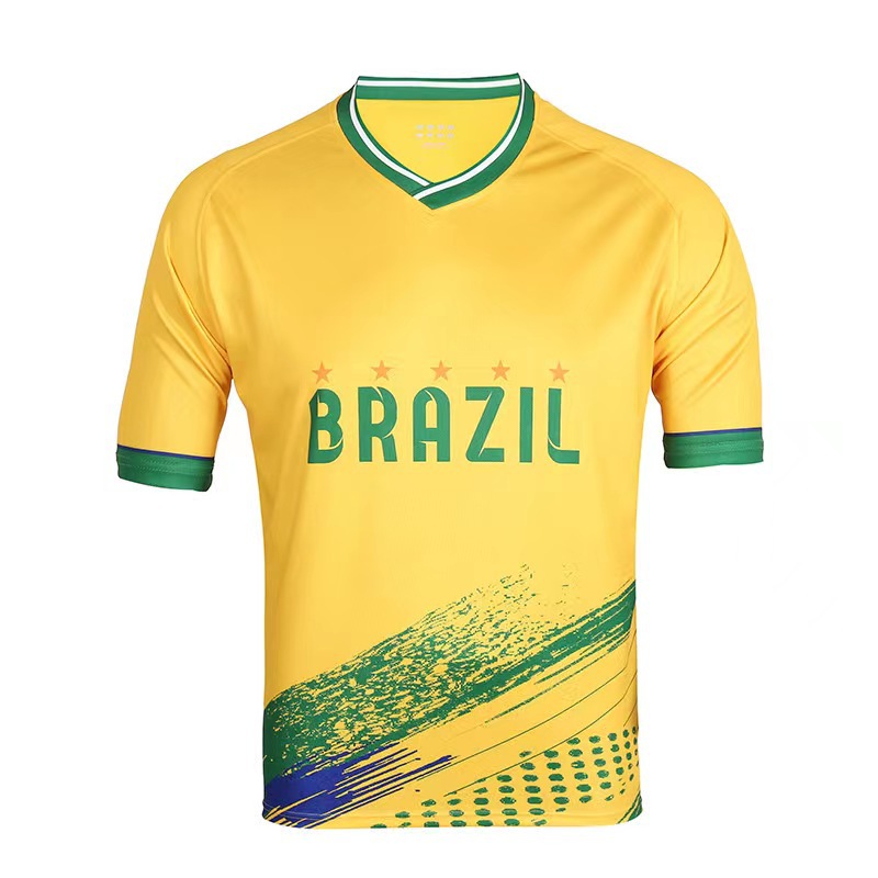 

Soccer Men' T-Shirts Tees Short Sleeve France Spain Qatar Argentina Football Shirt Fan Cheers T-Shirt SJB