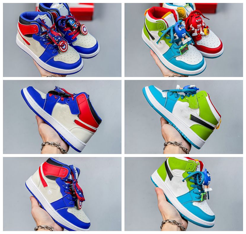 

Basketball 2023 sport Designer Infants Kids 1s 2023 1 Splicing Toddler Shoes kid youth child shoe blue Game Royal Scotts Obsidian Chicago Bred, #1