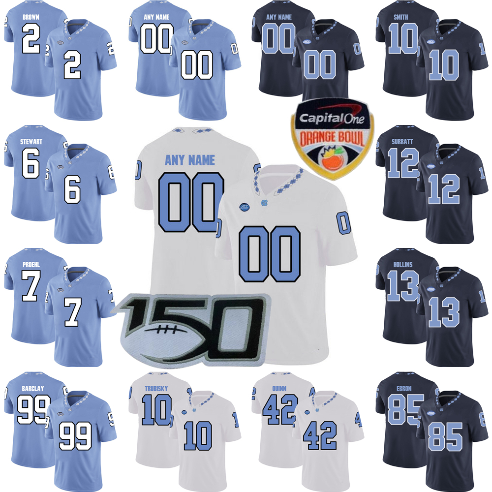 

Custom NCAA College North Carolina Tar Heels Football Jersey 14 Jefferson Boaz 24 British Brooks 2 Gavin Blackwell 13 Craft Jerseys Stitched Men Women Youth Kids Boys, Separate new jerseys