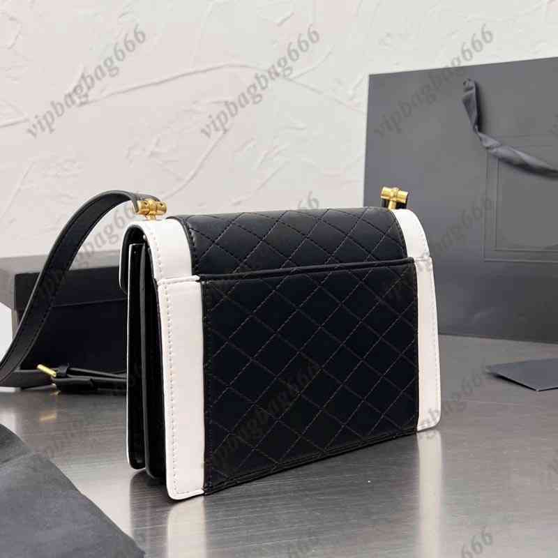 

Designer Luxury YYSL Bags For Womens Handbags Crossbody Purses YSLitys large Capacity Versatile The Tote Bag Loulou Multicolour Fashion Leather Wallet 28RQ, Black&white