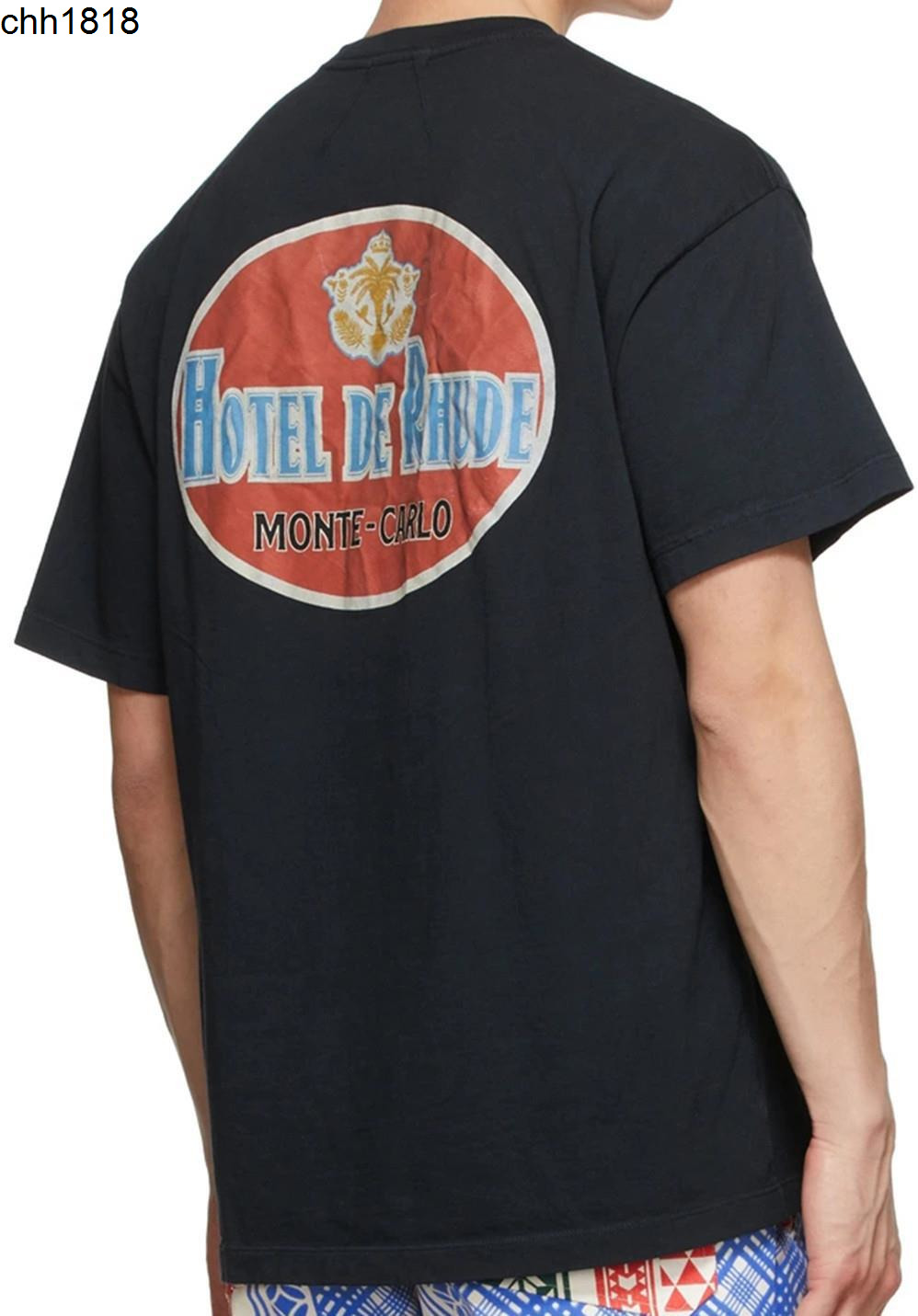 

High version 2022 summer new American fashion rhude letter printed men' and women' short sleeved T-shirt, White