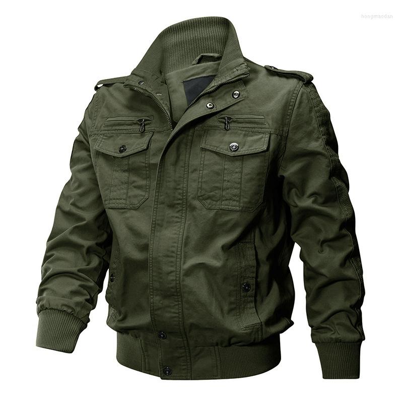 

Men's Jackets Tactical Military Jacket Men Winter Pilot Army Cotton Coat Autumn Fashion Casual Cargo Slim Fit Clothes Hiking, Black