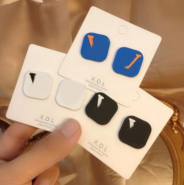 

23ss 20style Design Mixed 18K Gold Plated Letters Stud 925 Silver Luxury Designers Geometric Famous Women Circle Pearl Hoop Earring Jewelry