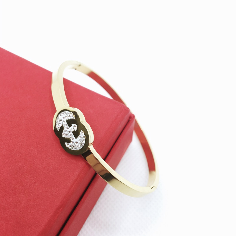 

Designer Ladies Bracelets Luxury Fashion bangle for Girls Christmas Gifts 316L Stainless Steel Jewelry Factory Wholesale Retail