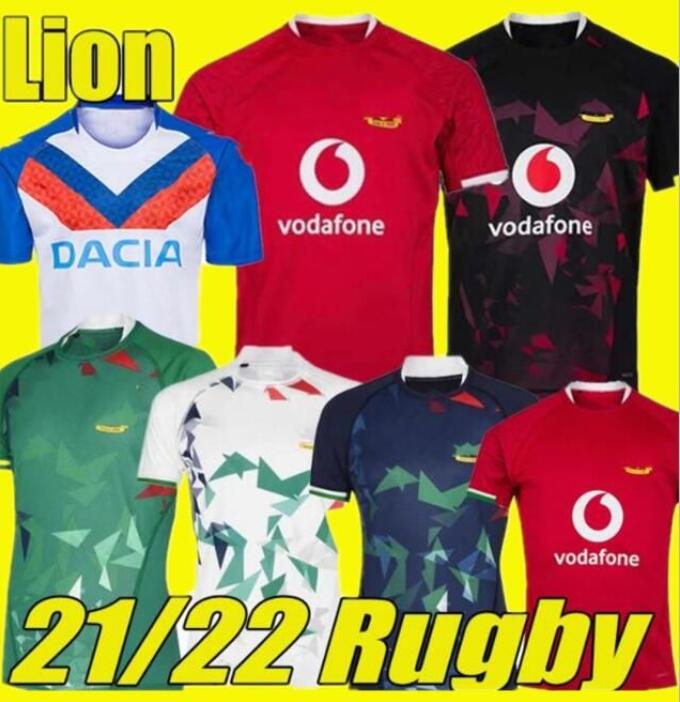 

2021 2022 British & Irish Lions rugby jerseys 21/22 Home Red Away White Green SINGLET training test Warm Up shirt size S-5XL, 2017 lions