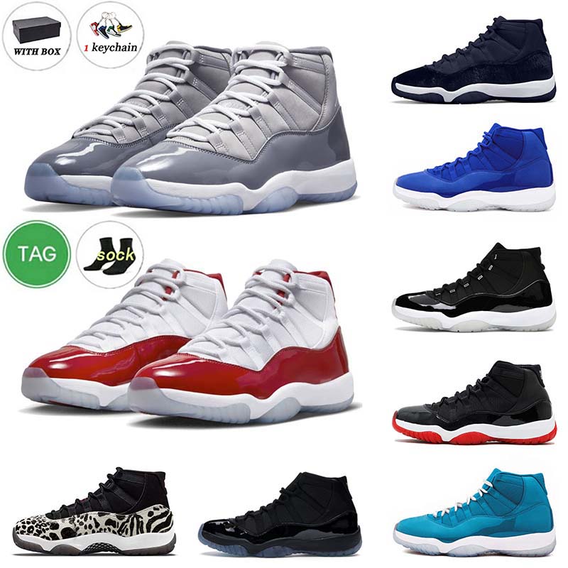 

11s Cherry Cool Grey Jumpman 11 Basketball Shoes With Box OG Midnight Navy Low 72-10 Pure Violet White Bred Comcord Cap And Gown UNC Mens Womens Trainers 36-47, D49 low rose gold 36-40