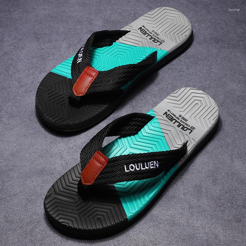 

Slippers High Quality Fashion Men Flip Flops Summer Beach Casual Breathable Outdoor, Black 01