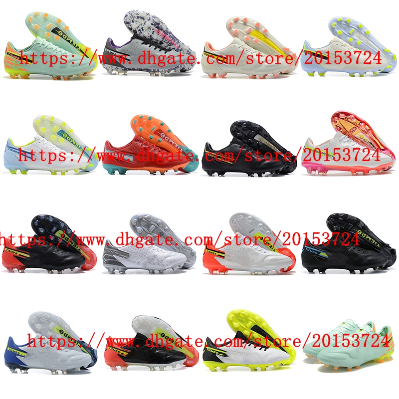 

Mens Soccer shoes Tiempo Legend 9 Elite FG Cleats Football Boots Botas De Futbol Breathable Outdoor, As picture 11