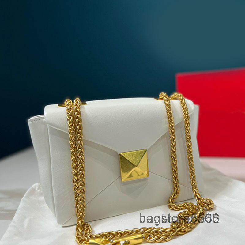 

New 2023 Crossbody Evening Rivet Bags Mini Chain Shoulder Women Flap Handbag Fashion brand Purse Sheepskin Genuine Leather womens bags, 10