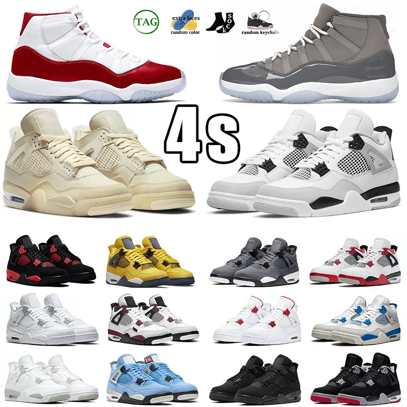 

Golf shoe 4s 11s basketball shoes men women Military Black Red Thunder Sail 4 Black Cat White Oreo Pure Money Infrared 11 Cool Grey 25th Anniversary