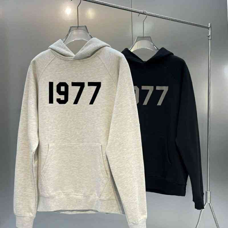 

Designer Men' Hoodies Luxury Brand Sweatshirt Fog Fears Goddess Double Line Essentials Cotton Hooded Bodysuit Couple 1977 Fashion, Light gray