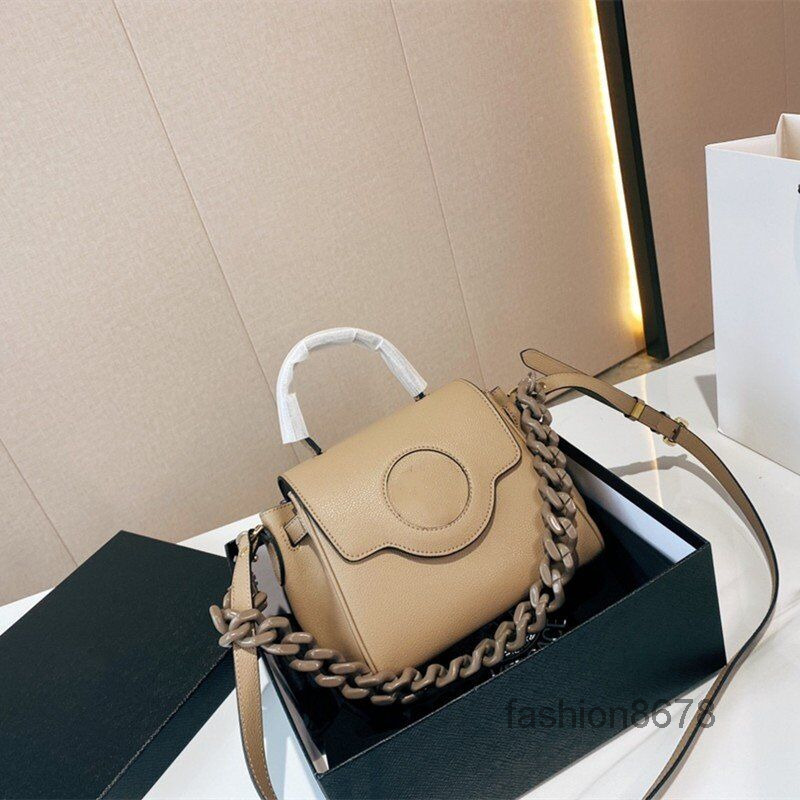 

Evening Bags quality chain bag ladies luxury leather handbags orange fashion brand shoulder bag Medusa design classic retro large hand, Black