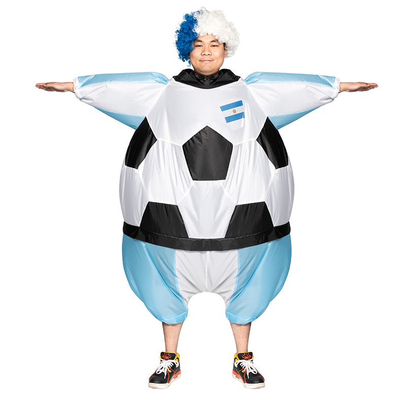 

Mascot Costume SJB Inflatable Clothes Football Player Costume Adults Soccer Suit Fancy Dress