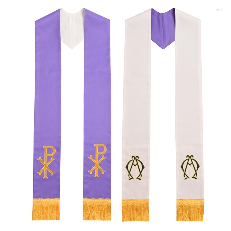 

Scarves Priest Stole Clergy Reversible Stoles Embroidery Vestments Chasuble Costume Workship