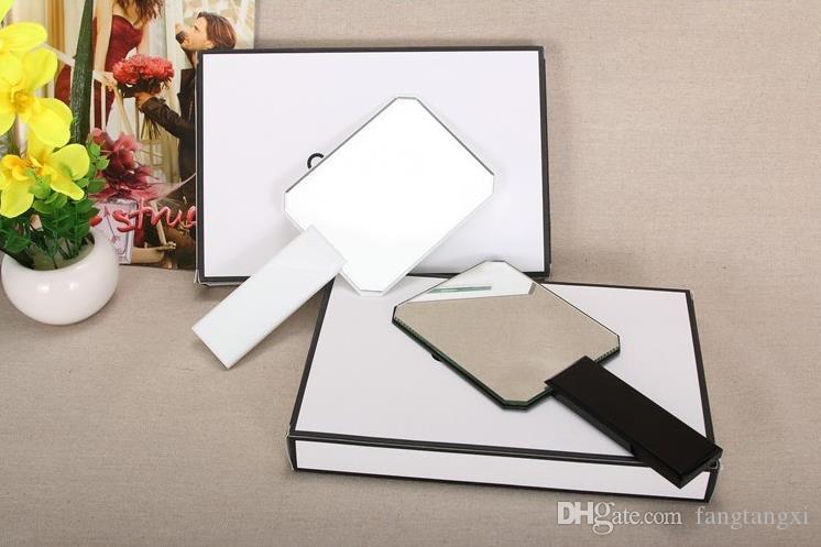 

2023 Fashion classic acrylic makeup handle mirror high-quality portable vanity mirror with gift box Ladies Makeup Tool Holder Beauty Pen Bucket vip gift