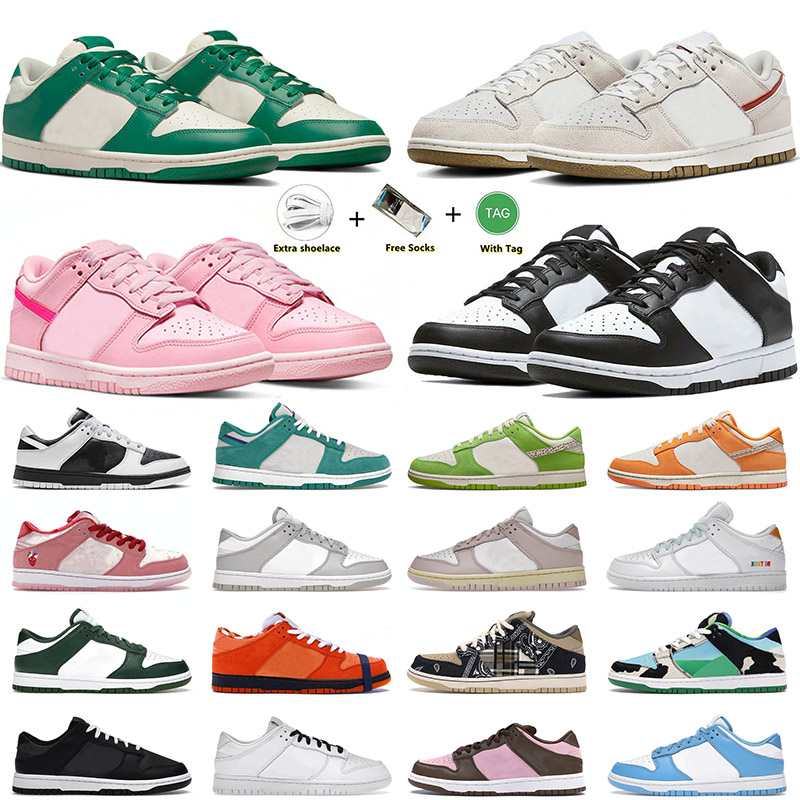 

casual shoes mens women sneakers Black White Panda Triple Pink Dunks Low Malachite 85 Sail Orange Varsity Green Reverse Pandas men trainers jogging 36-48, B21 spartan green 40-45