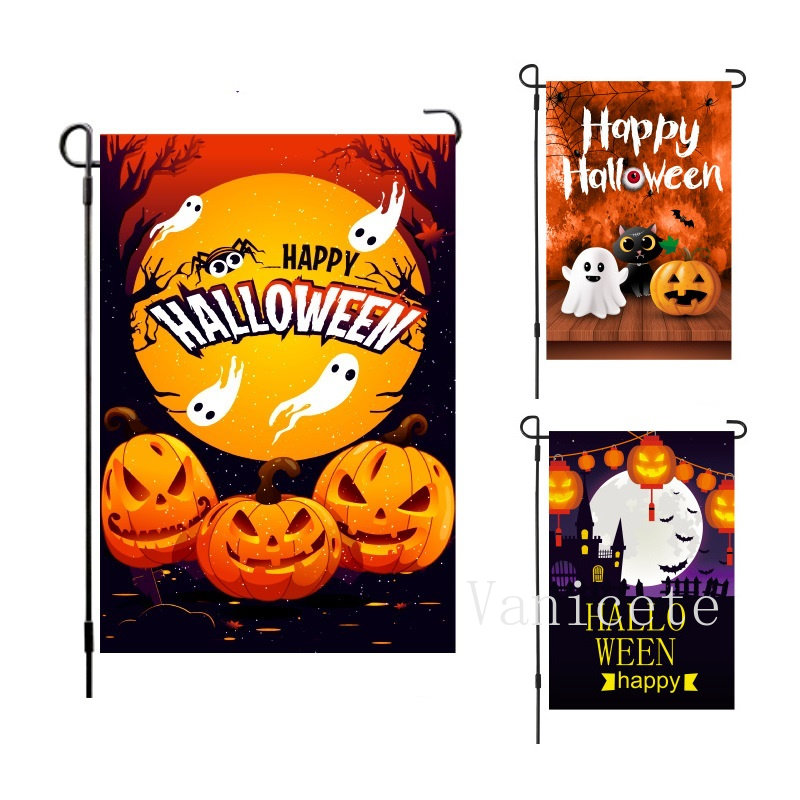

Halloweens Banner Flags Halloween pumpkin Garden Flag Double sided courtyard-flag Ghost Festival Party decoration-flag T9I002080